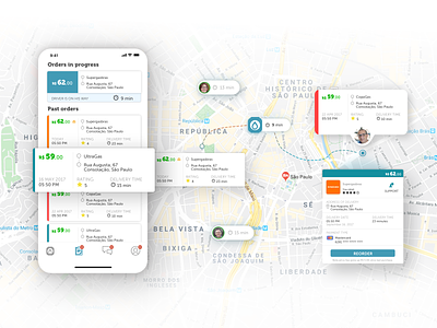 Chama Delivery Gas App - Ordering app artificial intelligence cx delivery delivery app demand design iphone location location based location tracker maps order management orders ui user centered design user experience user interface user interface design ux