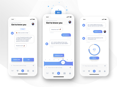 AI Onboarding Assistant - Chabot 🤖 ai app app design artificial intelligence assistant chatbot cx design iphone onboarding onboarding screen onboarding ui settings sketch ui user user experience user interface user interface design ux