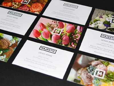 Majestic Business Card business card florist