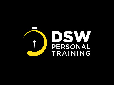 Personal Trainer Logo fitness logo personal stopwatch trainer