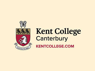 Kent College branding college education logo school