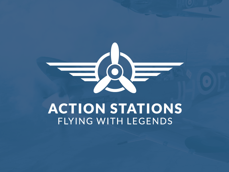 Basic Propeller Logo action air flying forces hurricane logo plane raf spitfire