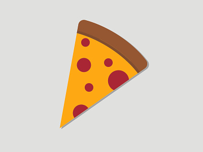 Just Pizza food illustration pizza simple slice