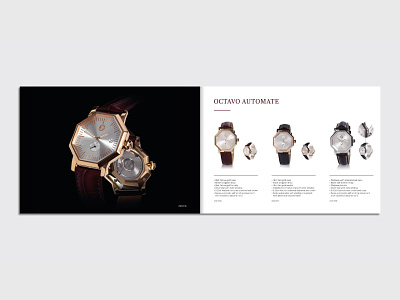 Watchmakers Brochure accessory booklet brochure craft jeweler jewellery spread watch