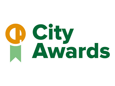 City Awards Logo ca logo medal monogram typography