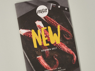 M&J NPD Brochure brochure food food and drink foodservice new product development npd photography seafood