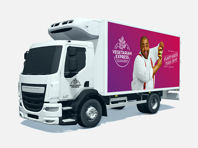 Vegetarian Express - Van Livery branding delivery food drink foodservice livery van vegetarian visual identity