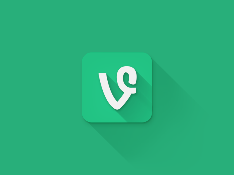 Long Shadow Vine vine ios app icon flat illustrator photoshop long shadow design new simple