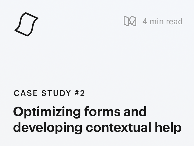 Case Study #2 : Optimizing forms and contextual help usability testing enterprise software web app design forms design design process