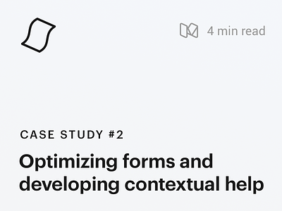 Case Study #2 : Optimizing forms and contextual help design process enterprise software forms design usability testing web app design