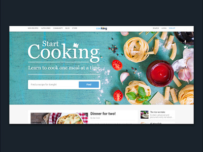 CooKing adobe branding cook creative design food graphic logo think ui web