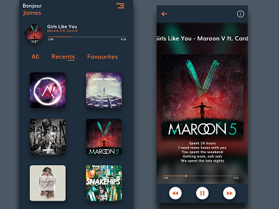 Music app concept