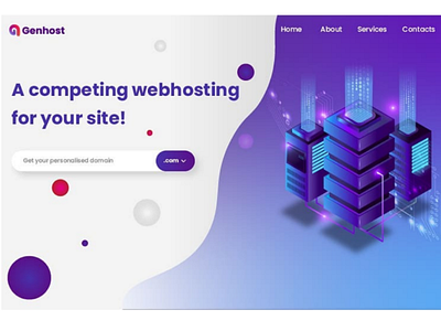 Webhosting site design site web host latest trend ui ux