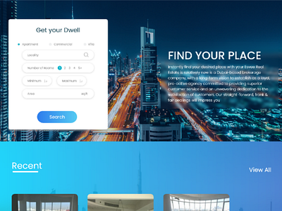 Real Estate Firm site revamp realestate website ui ux app