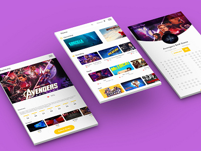 Movie Booking App Concept adobexd app design mobile ui ui ux xddailychallenge