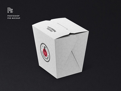 Free Noodles Box Mockup Set