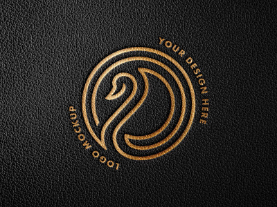 Free Debossed Foil Logo Mockup