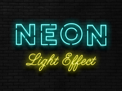 Free Realistic Neon Sign Effect art bar brick dark design download free freebie lettering logo logodesign mockup photoshop psd realistic sign signage thedesignest underground wall