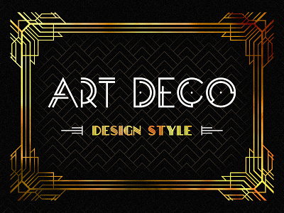 Art Deco design, retro and bizarrerie of an epoch art article blog deco design font geometry gold graphic line pattern post style thedesignest trend typography