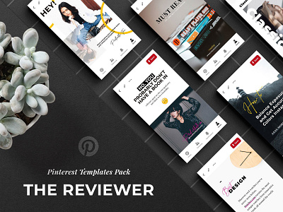 Free download: The Reviewer Pinterest Templates