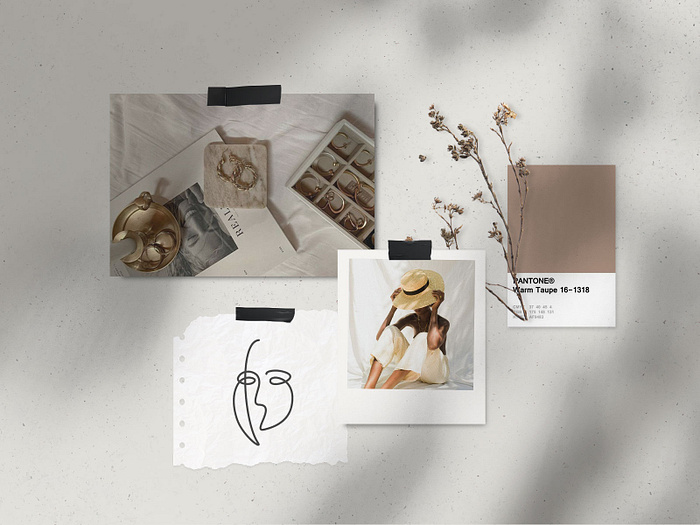 Freebie Natural Moodboard Templates by The Designest on Dribbble