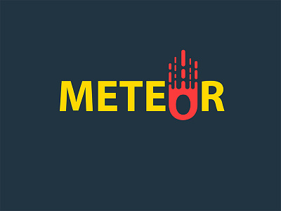 Meteor Logo adobe graphic design logo meteor