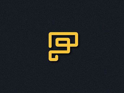 Logo Latter P adobe graphic design information. later p logo media