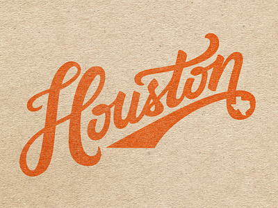 Houston Word Mark cities distressed graphic design hand lettering houston illustration lettering typography vector