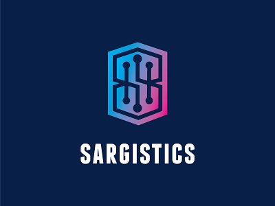 Sargistics branding design graphic design logo tech vector