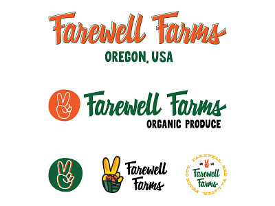 Farewell Farms agriculturedesign branding design farm graphic design handlettering logo typography vector