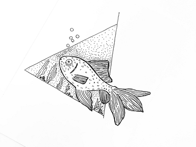 Fish art design fish illustration logo