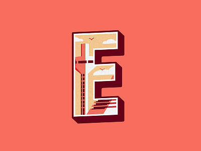 Illustrated Type - E - Ahmedabad illustration type
