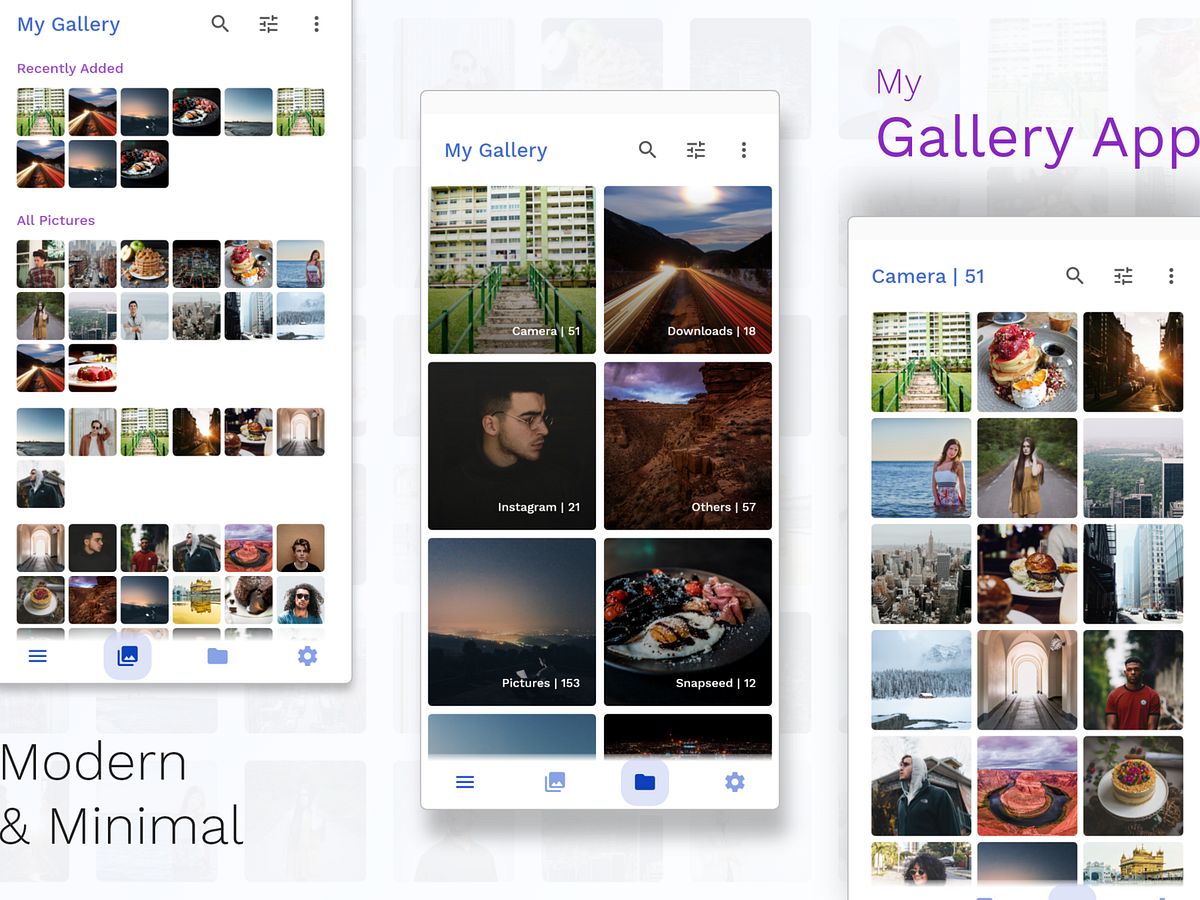 Gallery App designs, themes, templates and downloadable graphic