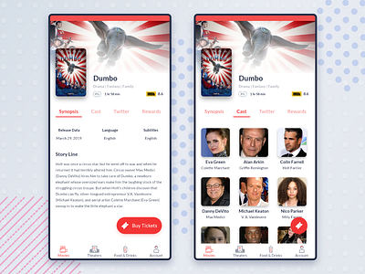 Movie App: Movie Details Page app design details page exploration mobile app movie app movie booking movie card movie ticket ui ux