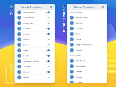 Android App Permissions: Exploration android android settings concept design exploration material design ux animation