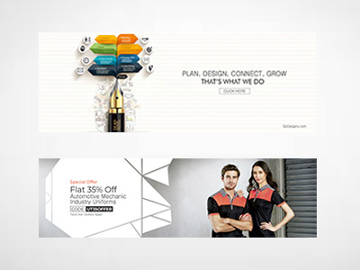 eCommerce website banners By Go-Designy banners by ecommerce go designy website