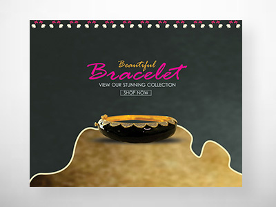 jewellery items bracelet website banners design by go-designy