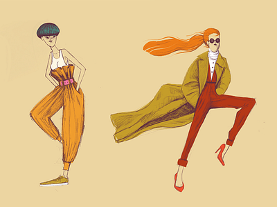 Fashion sketches character design fashion fashion illustration illustration ipad procreate skech