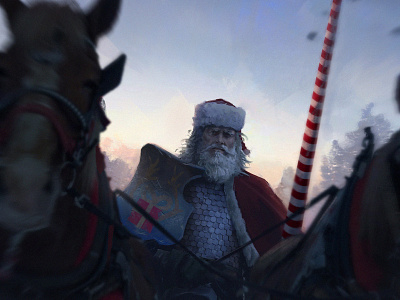 King Santa illustration photoshop wacom
