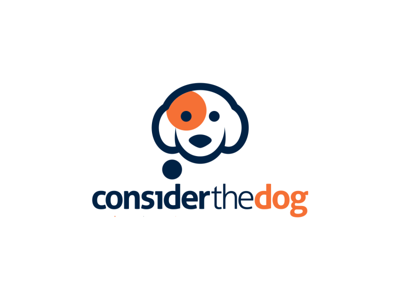 Consider The Dog 2d animal animation cute cute animal dog exciting flat illistration logo nose orang puppy symbol icon