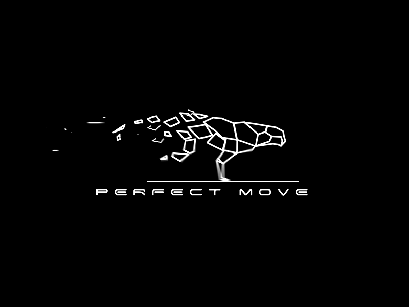 Perfect Move 2d after affects animal animation black black and white character concept design gif identity illustration logo minimal motion graphics run sketch typography vector