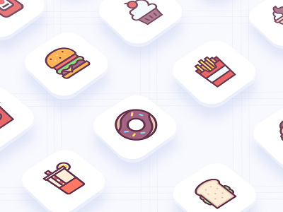 Food icons food icon icons illustration ui design