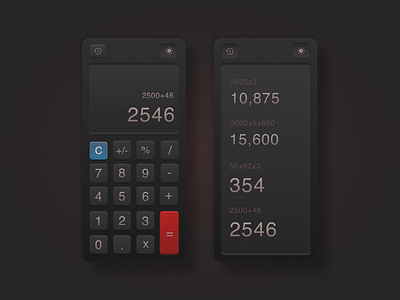 Neumorphic Calculator design - Dark Mode
