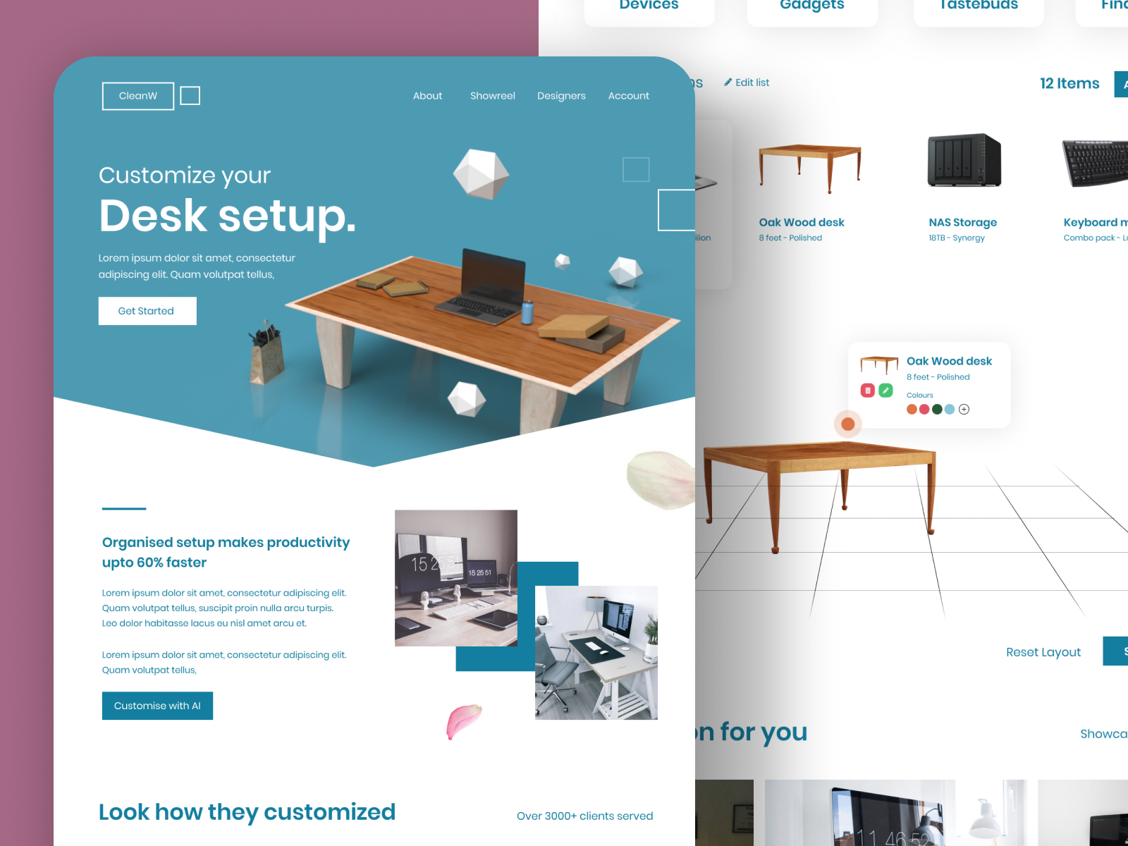 Online desk setup preview by Joydeep Chatterjee on Dribbble
