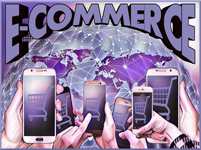 Ecommerce Phones World Cart browsing buying electronic commerce exchange industry purchasing retail selling spending trade traffic