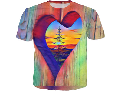 Love Nature T-shirt color colorful love nature t shirt