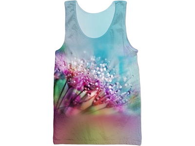 Pink flower Tank Top