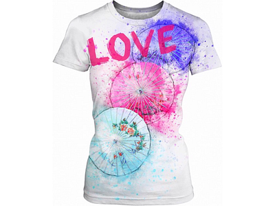 Watercolor Umbrella Women’s T-shirt