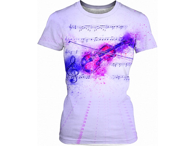 Violin Watercolor Women’s T-shirt