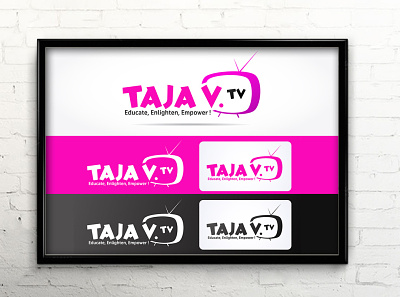 Taja V. TV Logo Design | Instagram TV Logo by Creative Alvi branding creative alvi creative logo feminine logo instagram tv instagram tv logo logo design logo design branding professional logo tv brand tv logo